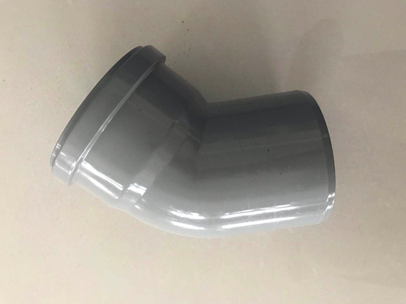PVC collapsible elbow 45 pipe fitting mould